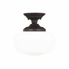 Sea Gull Academy Large 1-LT Semi-Flush Mount - Bronze - 77437-710