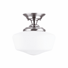 Sea Gull Academy Large 1-LT Semi-Flush Mount - Brushed Nickel - 77437-962 Sea Gull Academy Large 1-LT Semi-Flush Mount - Brushed Nickel - 77437-962