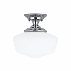 Sea Gull Academy Large 1-LT Semi-Flush Mount - Chrome - 77437-05