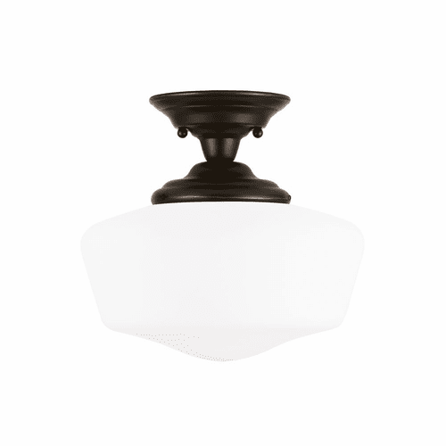 Sea Gull Academy Large 1-LT Semi-Flush Mount - Heirloom Bronze - 77437-782