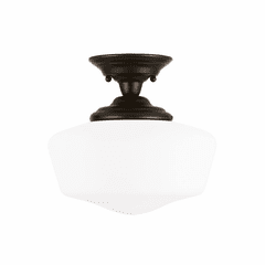 Sea Gull Academy Large 1-LT Semi-Flush Mount - Heirloom Bronze - 77437-782 Sea Gull Academy Large 1-LT Semi-Flush Mount - Heirloom Bronze - 77437-782