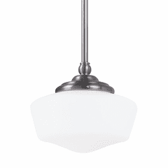 Sea Gull Academy Small 1-LT Pendant - Brushed Nickel - 65436-962 Sea Gull Academy Small 1-LT Pendant - Brushed Nickel - 65436-962