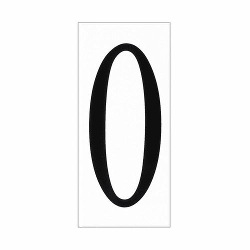 Sea Gull Address Light Number Tile - White Plastic - 90610-68