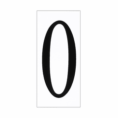 Sea Gull Address Light Number Tile - White Plastic - 90610-68