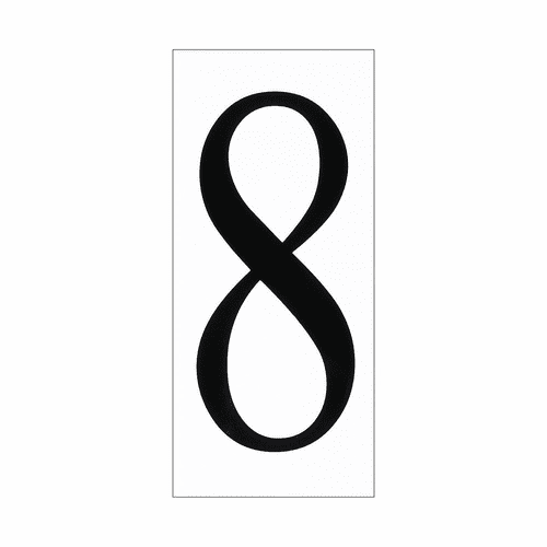 Sea Gull Address Light Number Tile - White Plastic - 90618-68