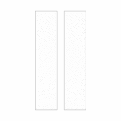 Sea Gull Address Light Number Tile - White Plastic - 90621-68 Sea Gull Address Light Number Tile - White Plastic - 90621-68