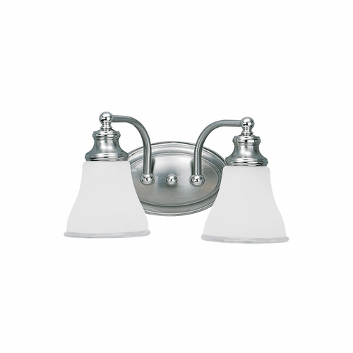 Sea Gull Alexandria 2-LT Wall/Bath Light - Two Tone Nickel - 40010-773