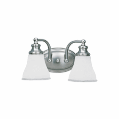 Sea Gull Alexandria 2-LT Wall/Bath Light - Two Tone Nickel - 40010-773 Sea Gull Alexandria 2-LT Wall/Bath Light - Two Tone Nickel - 40010-773