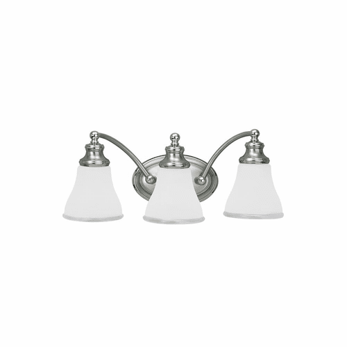 Sea Gull Alexandria 3-LT Wall/Bath Light - Two Tone Nickel - 40011-773