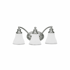 Sea Gull Alexandria 3-LT Wall/Bath Light - Two Tone Nickel - 40011-773