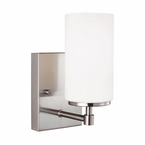 Sea Gull Alturas 1-LT Bath/Wall Sconce - Brushed Nickel - 4124601-962