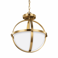 Sea Gull Alturas 2-LT Semi-Flush Convertible Pendant - Satin Bronze - 7724602-848