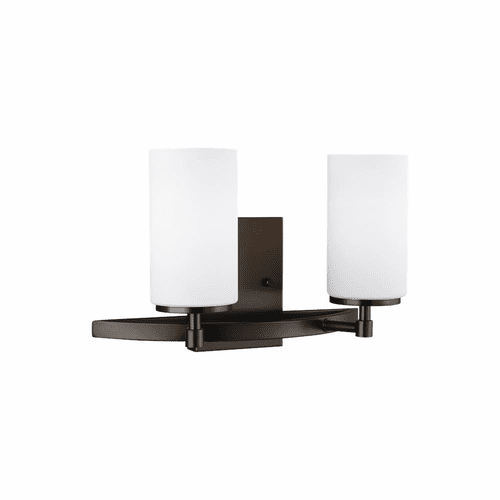 Sea Gull Alturas 2-LT Wall/Bath Light - Brushed Oil Rubbed Bronze - 4424602-778
