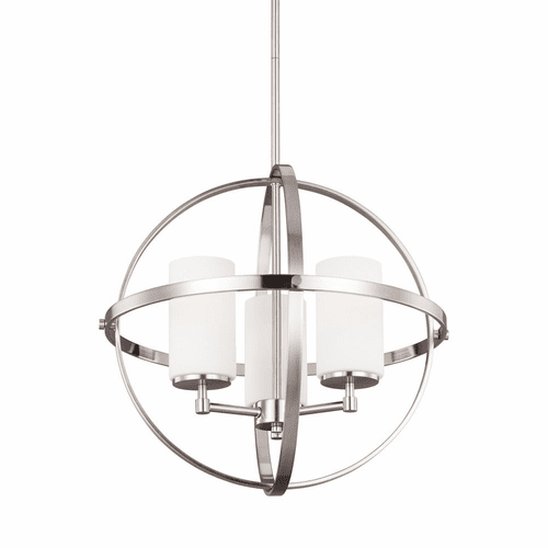 Sea Gull Alturas 3-LT Chandelier - Brushed Nickel - 3124603-962