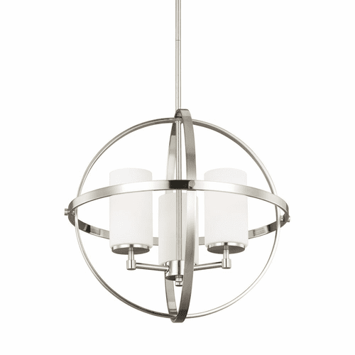 Sea Gull Alturas 3-LT Chandelier - Brushed Nickel - 3124603EN3-962