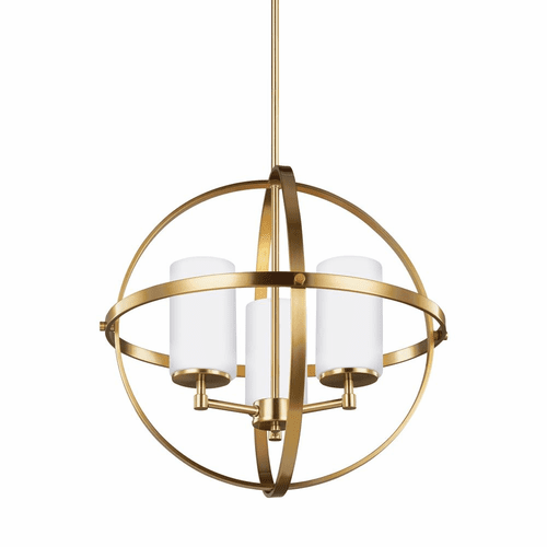 Sea Gull Alturas 3-LT Chandelier - Satin Bronze - 3124603-848