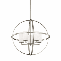 Sea Gull Alturas 5-LT Chandelier - Brushed Nickel - 3124605EN3-962 Sea Gull Alturas 5-LT Chandelier - Brushed Nickel - 3124605EN3-962