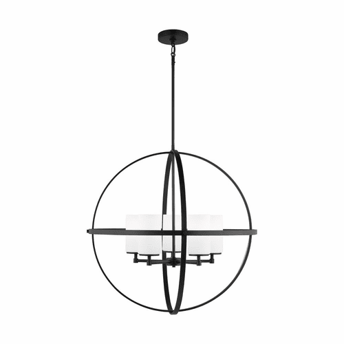 Sea Gull Alturas 5-LT Chandelier - Midnight Black - 3124605-112