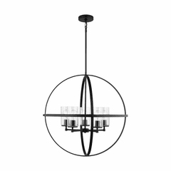 Sea Gull Alturas 5-LT Chandelier - Midnight Black - 3124675-112 Sea Gull Alturas 5-LT Chandelier - Midnight Black - 3124675-112