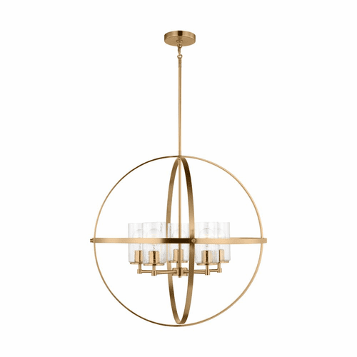 Sea Gull Alturas 5-LT Chandelier - Satin Brass - 3124675-848