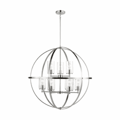 Sea Gull Alturas 9-LT Chandelier - Brushed Nickel - 3124679-962