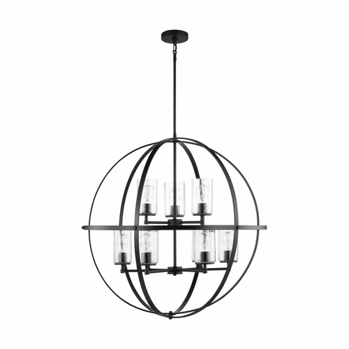 Sea Gull Alturas 9-LT Chandelier - Midnight Black - 3124679-112