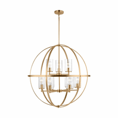 Sea Gull Alturas 9-LT Chandelier - Satin Brass - 3124679-848