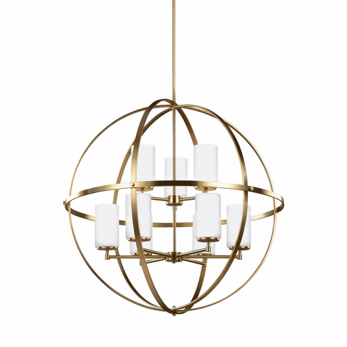 Sea Gull Alturas 9-LT Chandelier - Satin Bronze - 3124609-848