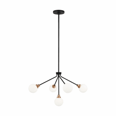 Sea Gull Art 5-LT Chandelier - Midnight Black - 3001105-112 Sea Gull Art 5-LT Chandelier - Midnight Black - 3001105-112