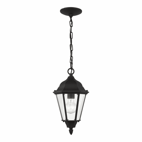 Sea Gull Bakersville 1-LT Outdoor Pendant - Black - 60941-12