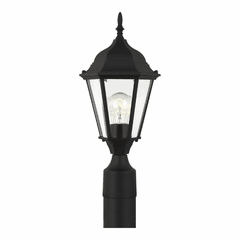 Sea Gull Bakersville 1-LT Outdoor Post Lantern - Black - 82938-12