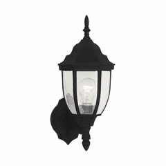 Sea Gull Bakersville 1-LT Outdoor Wall Lantern - Black - 88940-12 Sea Gull Bakersville 1-LT Outdoor Wall Lantern - Black - 88940-12