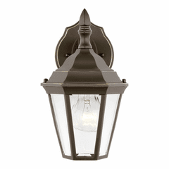Sea Gull Bakersville Small 1-LT Outdoor Wall Lantern - Antique Bronze - 89937-71