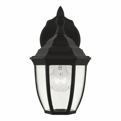 Sea Gull Bakersville Small 1-LT Outdoor Wall Lantern - Black - 88936-12