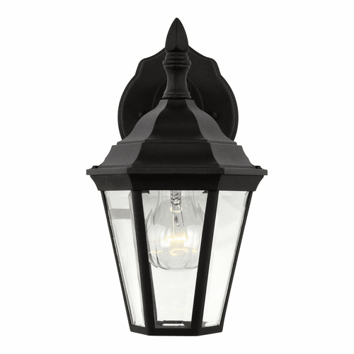Sea Gull Bakersville Small 1-LT Outdoor Wall Lantern - Black - 88937-12
