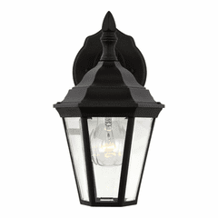 Sea Gull Bakersville Small 1-LT Outdoor Wall Lantern - Black - 88937-12
