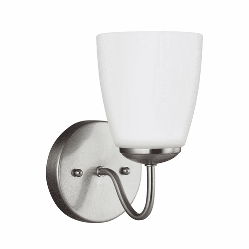 Sea Gull Bannock 1-LT Bath/Wall Sconce - Brushed Nickel - 4116601-962