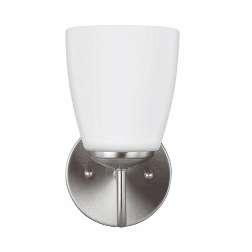 Sea Gull Bannock 1-LT Bath/Wall Sconce - Brushed Nickel - 4116601EN3-962