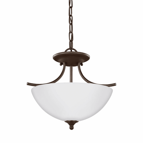 Sea Gull Bannock 2-LT Semi-Flush/Pendant - Heirloom Bronze - 7716602-782