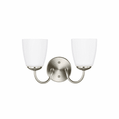 Sea Gull Bannock 2-LT Wall/Bath Light - Brushed Nickel - 4416602-962 Sea Gull Bannock 2-LT Wall/Bath Light - Brushed Nickel - 4416602-962