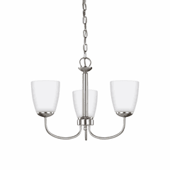 Sea Gull Bannock 3-LT Chandelier - Brushed Nickel - 3116603-962