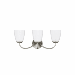 Sea Gull Bannock 3-LT Wall/Bath Light - Brushed Nickel - 4416603-962