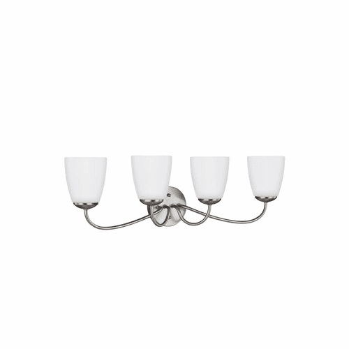 Sea Gull Bannock 4-LT Wall/Bath Light - Brushed Nickel - 4416604EN3-962