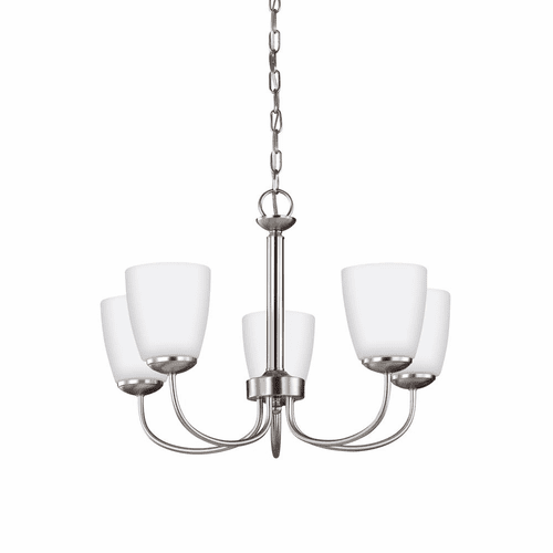 Sea Gull Bannock 5-LT Chandelier - Brushed Nickel - 3116605-962
