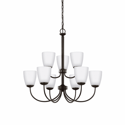 Sea Gull Bannock 9-LT Chandelier - Heirloom Bronze - 3116609-782