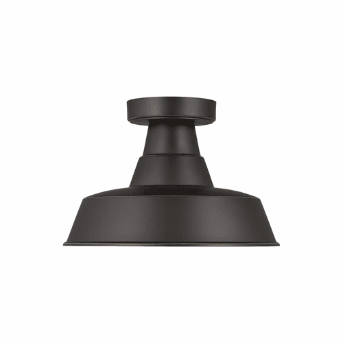 Sea Gull Barn Light 1-LT Outdoor Flush Mount - Antique Bronze - 7837401-71