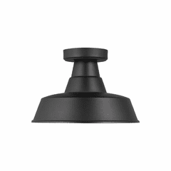 Sea Gull Barn Light 1-LT Outdoor Flush Mount - Black - 7837401-12
