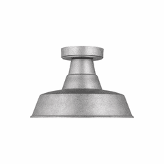Sea Gull Barn Light 1-LT Outdoor Flush Mount - Weathered Pewter - 7837401-57