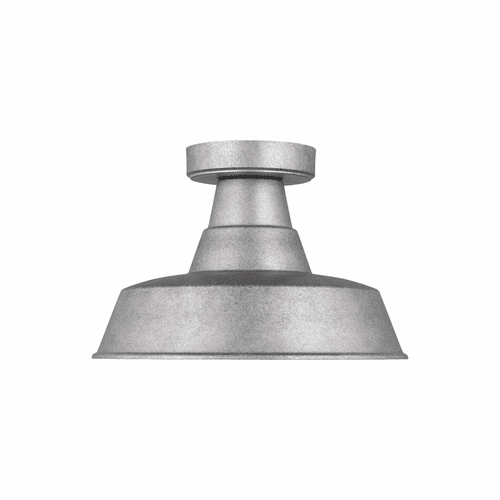 Sea Gull Barn Light 1-LT Outdoor Flush Mount - Weathered Pewter - 7837401-57