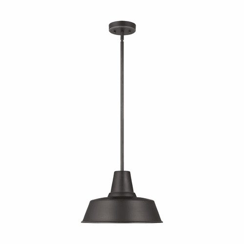 Sea Gull Barn Light 1-LT Outdoor Pendant - Antique Bronze - 6237401-71